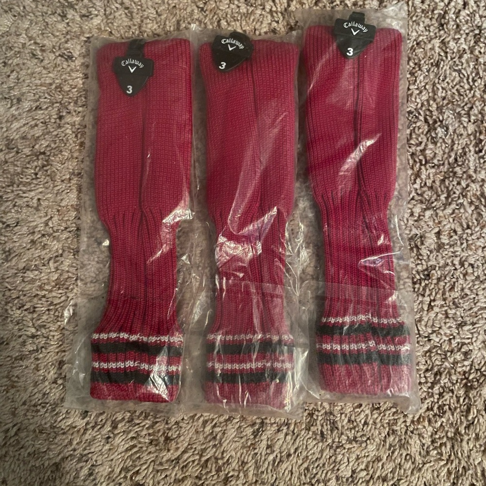 SET OF 3 CALLAWAY RAZR X HL HYBRID HEADCOVERS NEW